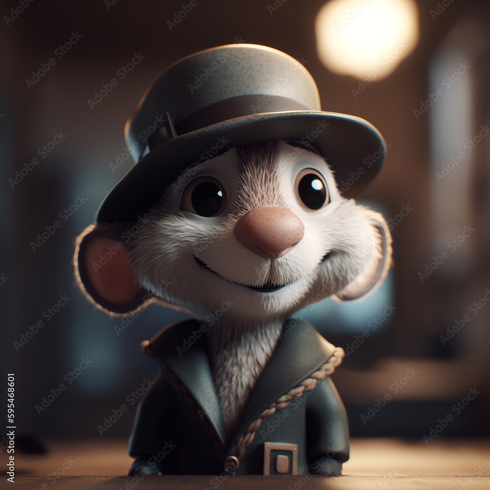 A rabbit with a top hat is in a scene from the animated movie the secret life of pets. A rabbit with a top hat is in a scene from the animated movie the secret life of pets.