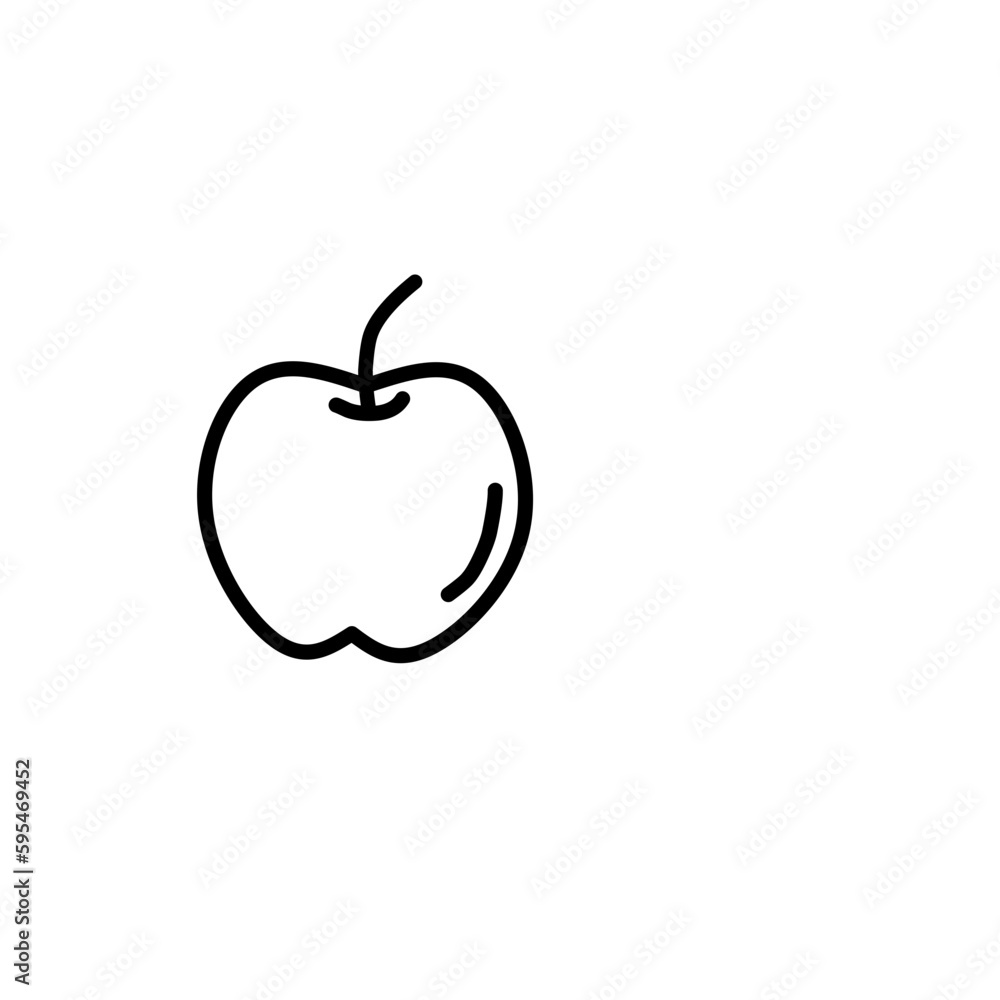 Organic Fruit Line Art Organic Fruit Line Art