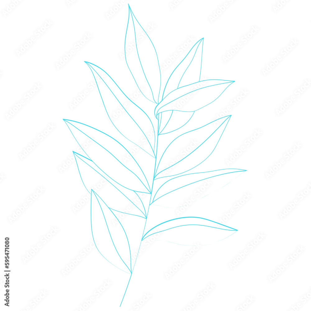 Hand Drawn Abstract Outline Flower Hand Drawn Abstract Outline Flower
