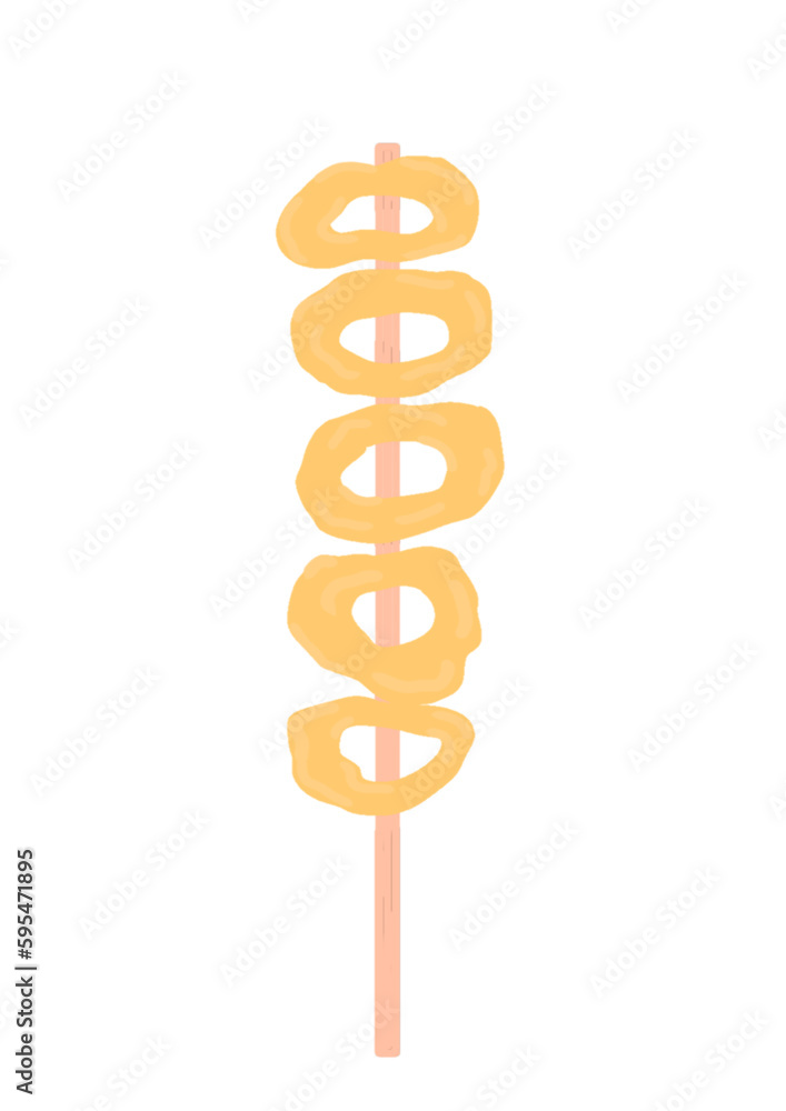 Calamares Squid In A Stick Filipino Skewers Snack Street Food Calamares Squid In A Stick Filipino Skewers Snack Street Food