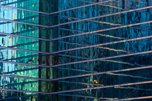 Wallpaper Mural Reflections in a glass facade in downtown Chicago. Torontodigital.ca