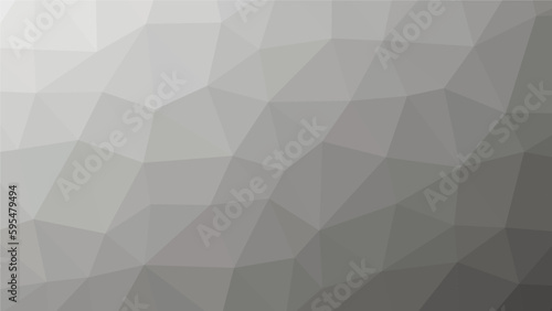 Fototapeta Naklejka Na Ścianę i Meble -  Monochrome polygon pattern. Low poly design. Vector illustration
