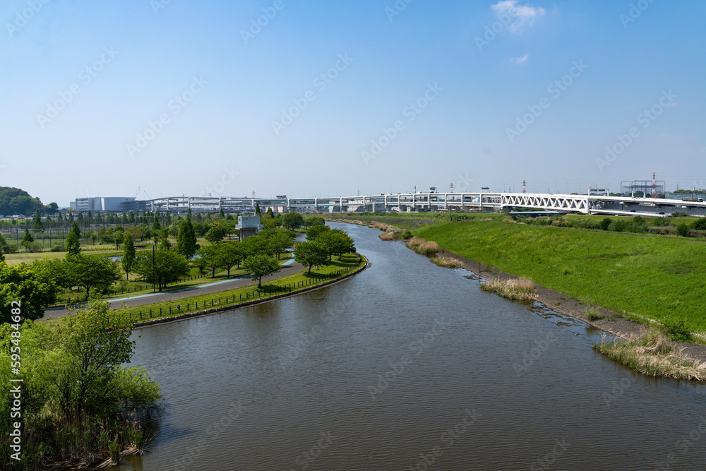 神奈川県横浜市 新横浜公園の風景 神奈川県横浜市 新横浜公園の風景
