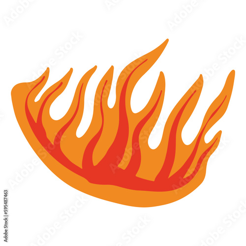 Flames illustration sets, good for graphic design resources.