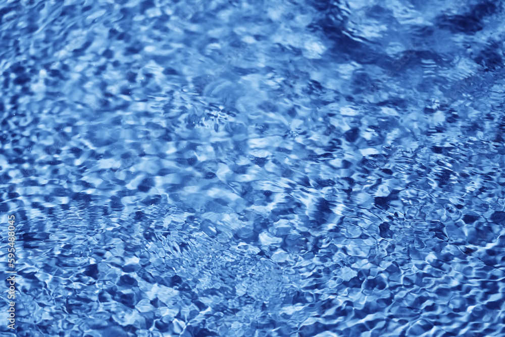 Obraz premium texture of transparent clear water in the pool blue abstract background