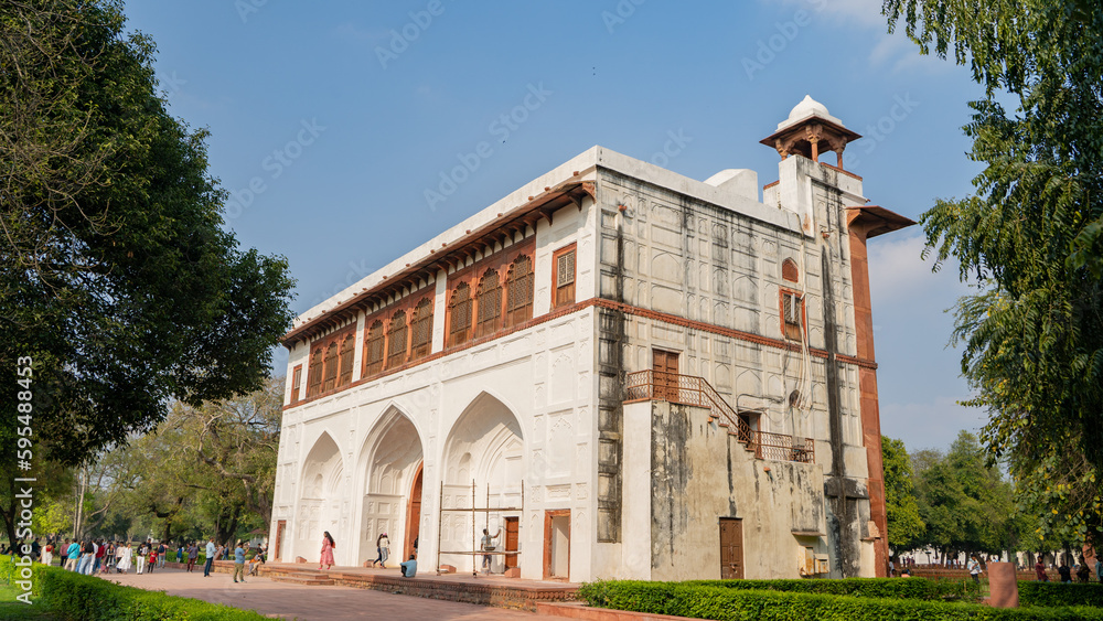 Red Fort also known as Lal Qila is located in New Delhi, India, UNESCO World Heritage Sites