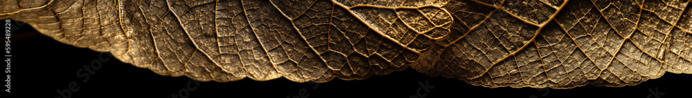 Golden Leaves: A Luxurious Touch for Your Banner and Background - AI Golden Leaves: A Luxurious Touch for Your Banner and Background - AI