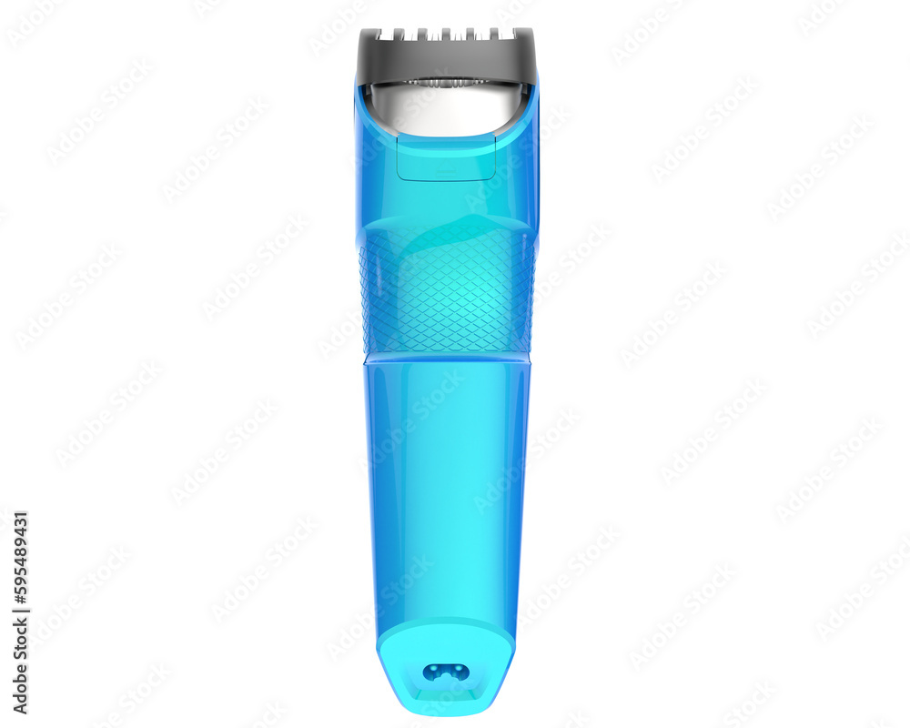 Hair trimmer isolated on transparent background. 3d rendering - illustration
