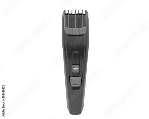 Hair trimmer isolated on transparent background. 3d rendering - illustration