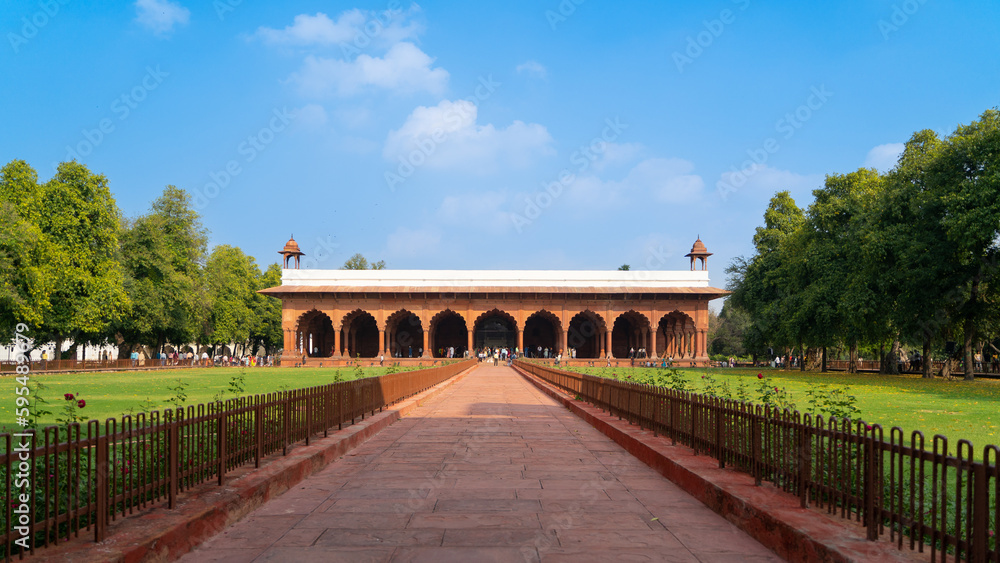 Red Fort also known as Lal Qila is located in New Delhi, India, UNESCO World Heritage Sites