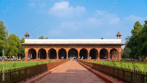 Red Fort also known as Lal Qila is located in New Delhi, India, UNESCO World Heritage Sites