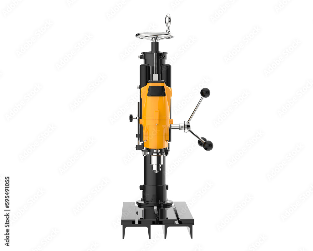 Micro drill isolated on transparent background. 3d rendering - illustration