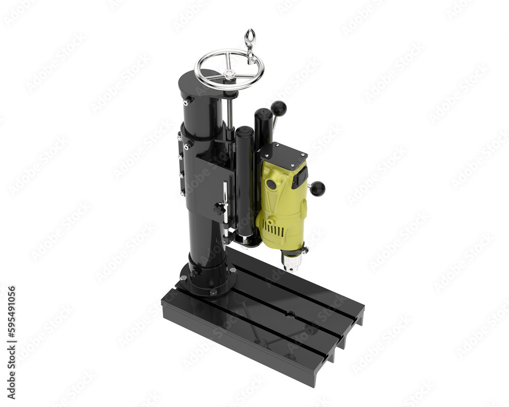 Micro drill isolated on transparent background. 3d rendering - illustration Micro drill isolated on transparent background. 3d rendering - illustration