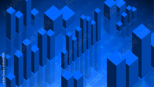 Finance et Histogrammes - Bleu