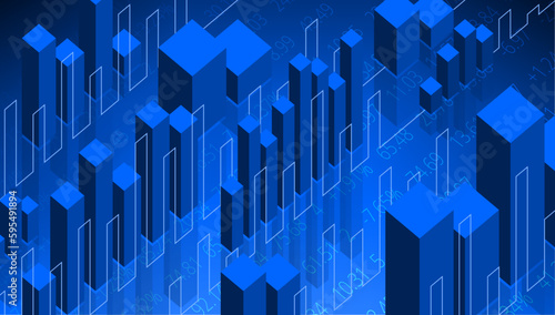 Finance et Histogrammes - Bleu