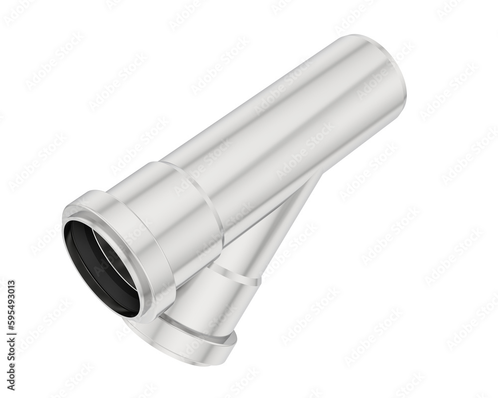 End pipe isolated on transparent background. 3d rendering - illustration End pipe isolated on transparent background. 3d rendering - illustration