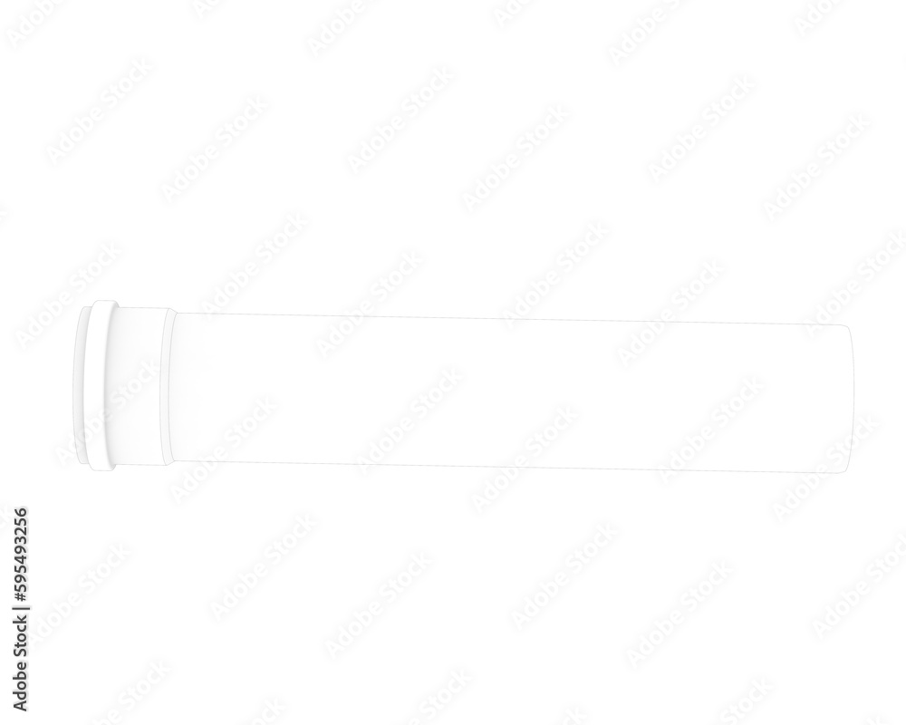 End pipe isolated on transparent background. 3d rendering - illustration End pipe isolated on transparent background. 3d rendering - illustration