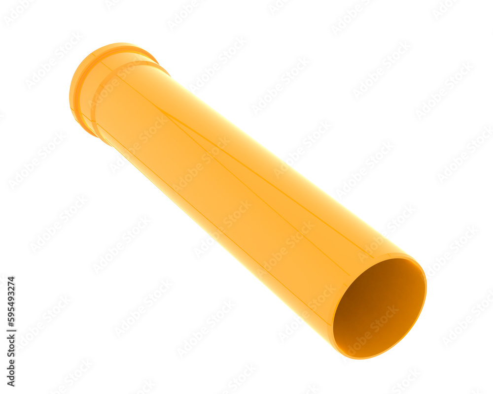 End pipe isolated on transparent background. 3d rendering - illustration End pipe isolated on transparent background. 3d rendering - illustration