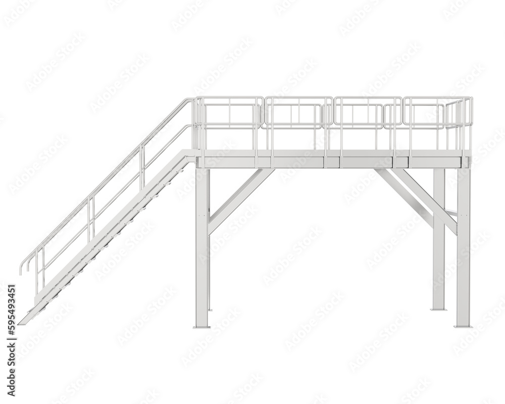 Platform isolated on transparent background. 3d rendering - illustration Platform isolated on transparent background. 3d rendering - illustration