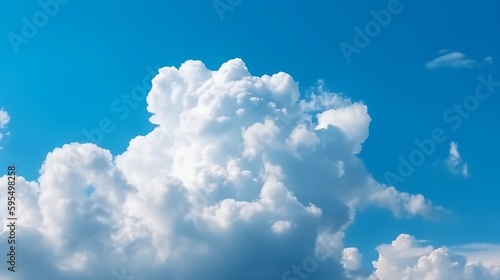 blue sky with cloud Generative AI