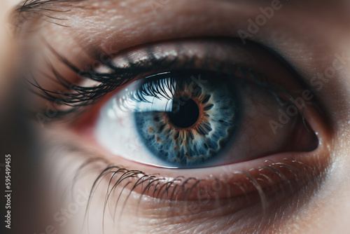 close up of eye