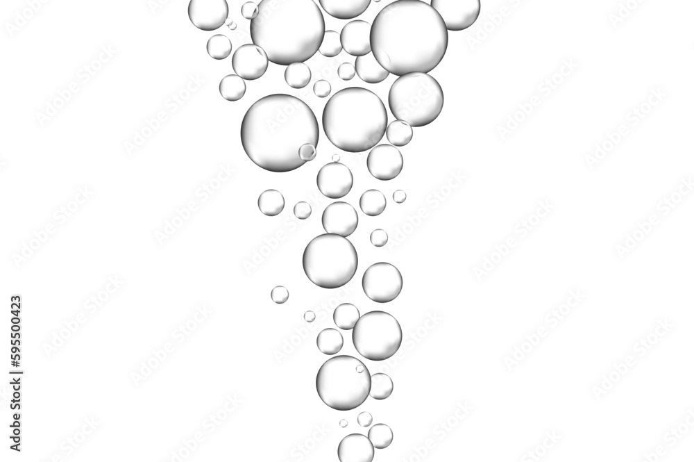 Water bubbles set isolated on white background. Air water bubbles for soda effect, transparent backdrop, icon design, champagne bubbles, texture and wallpaper. Water drops pattern, vector illustration Water bubbles set isolated on white background. Air water bubbles for soda effect, transparent backdrop, icon design, champagne bubbles, texture and wallpaper. Water drops pattern, vector illustration