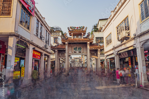 Memorial archway Street, Chaoshan, Guangdong, China