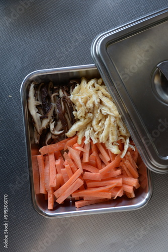 Preparing the ingredients you need for cooking. photo