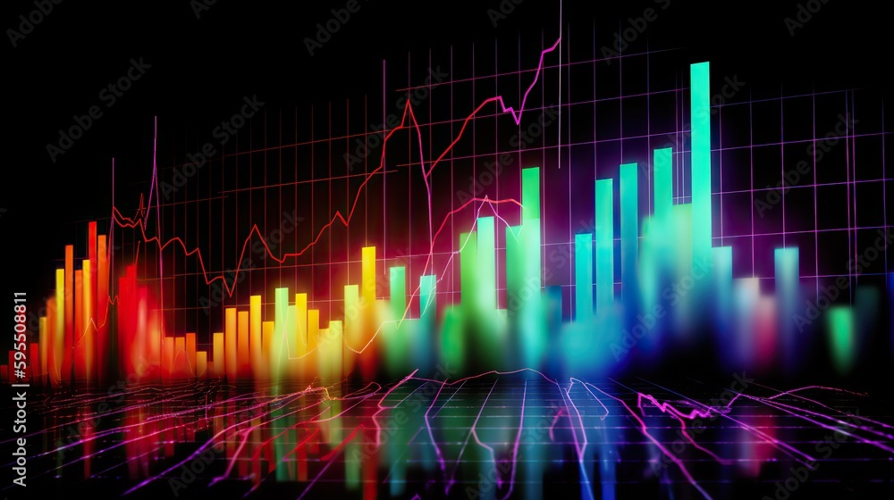 AI Generated. AI Generative. Finance stock forex graph marketing money trend volume income go up and down. Can be used for illustration of analysis finance statements. Graphic Art Illustration. AI Generated. AI Generative. Finance stock forex graph marketing money trend volume income go up and down. Can be used for illustration of analysis finance statements. Graphic Art Illustration.