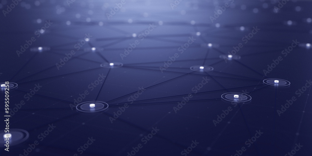 Fototapeta premium Concept of Network, internet communication. 3d illustration