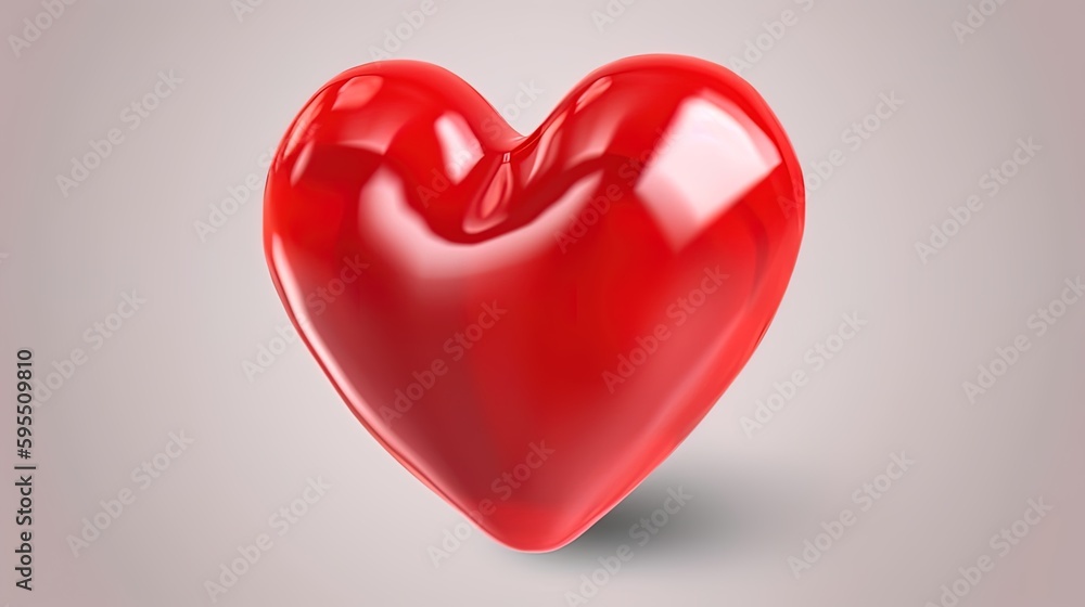 Symbol of Love and Valentine's Red heart shape isolated on white background. Symbol of Love and Valentine's Red heart shape isolated on white background.