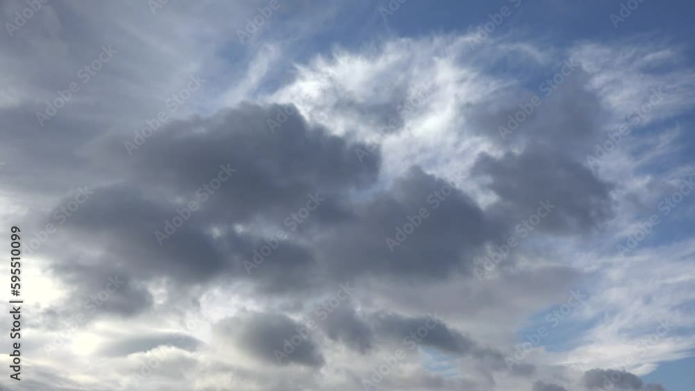 Dramatic Fluffy Clouds in Time Lapse, Blue Stormy Cloudy Sky, Cloud in Sky Timelapse Dramatic Fluffy Clouds in Time Lapse, Blue Stormy Cloudy Sky, Cloud in Sky Timelapse
