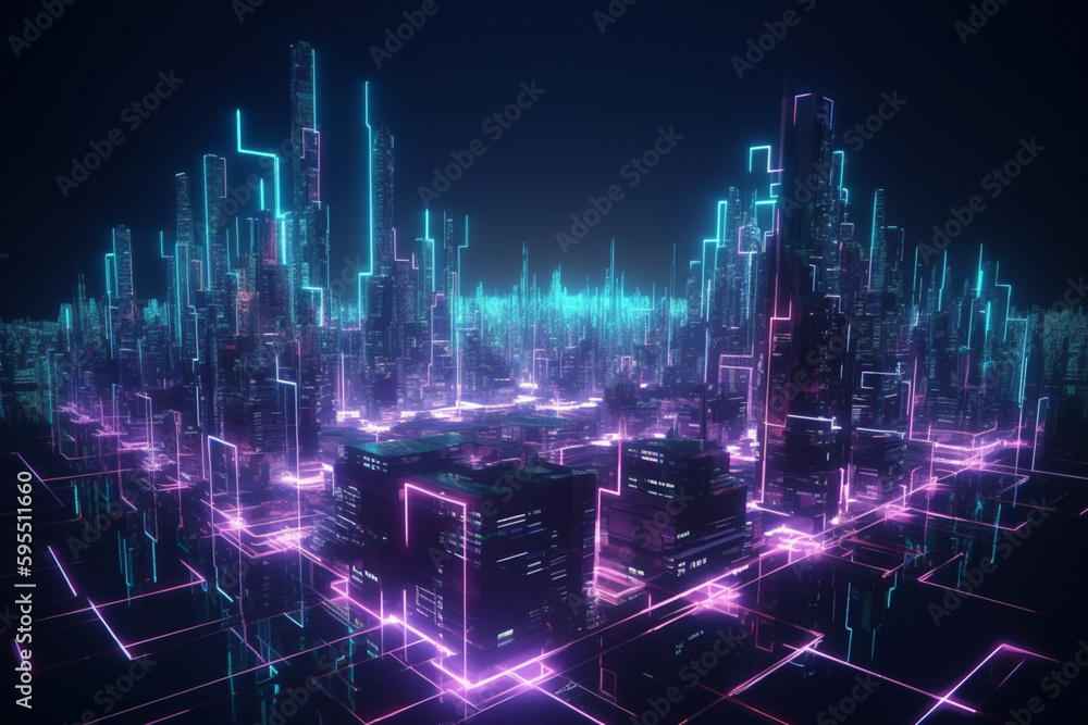 abstract background with glowing sky lines abstract background with glowing sky lines