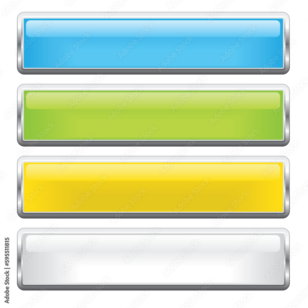 Set of buttons isolated on a white background Set of buttons isolated on a white background