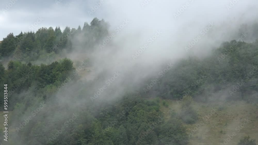 Fog in Mountains, Raining in Forest, Smoke, Mystical View, Foggy in Alpines, Mysterious Scary Scenery, Clouds in Wood, Timelapse Fog in Mountains, Raining in Forest, Smoke, Mystical View, Foggy in Alpines, Mysterious Scary Scenery, Clouds in Wood, Timelapse