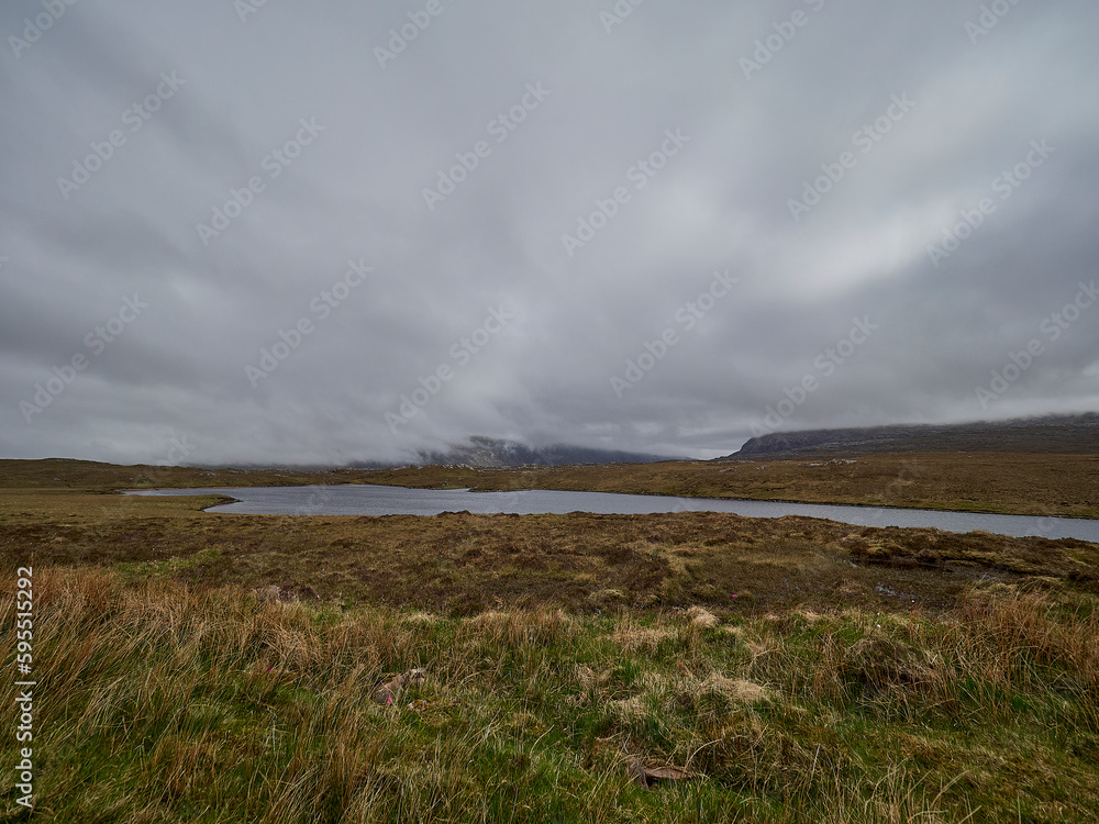 landscape of the northern highlands in Scotland.