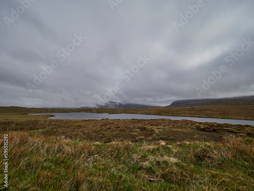 landscape of the northern highlands in Scotland.
