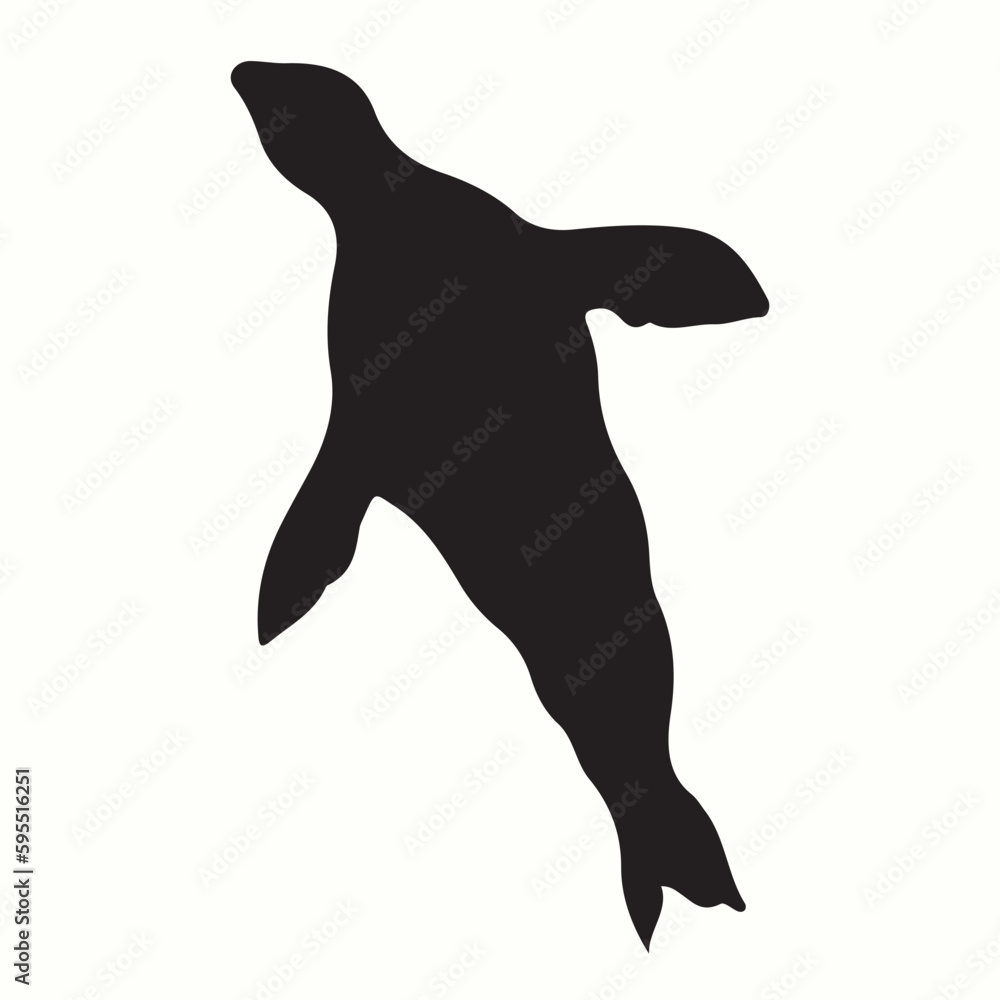 Fur Seal silhouettes and icons. Black flat color simple elegant Fur Seal animal vector and illustration. Fur Seal silhouettes and icons. Black flat color simple elegant Fur Seal animal vector and illustration.