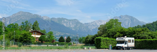 Lago di Santa Croce in Italien