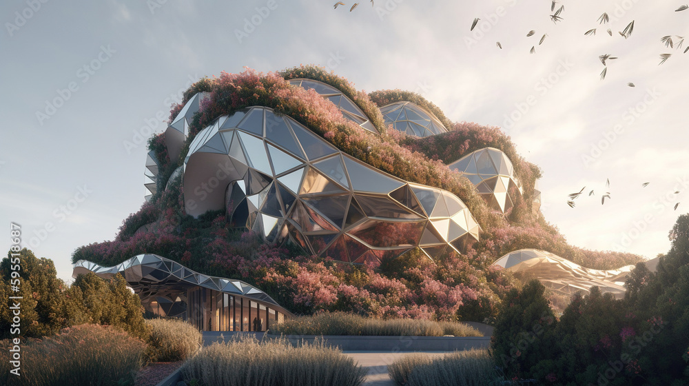 Fototapeta premium 3d environment illustration. Generative AI. 