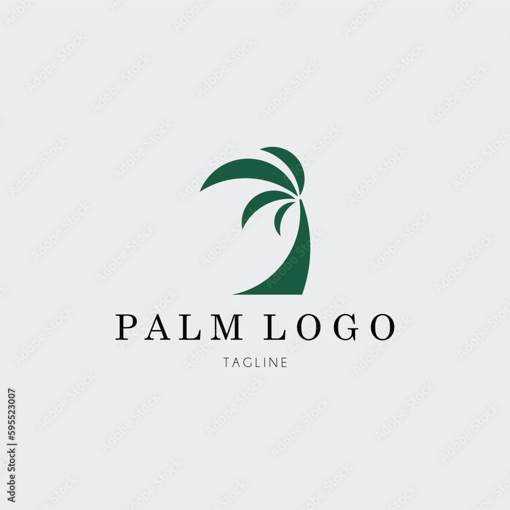 palm logo vector illustration design palm logo vector illustration design