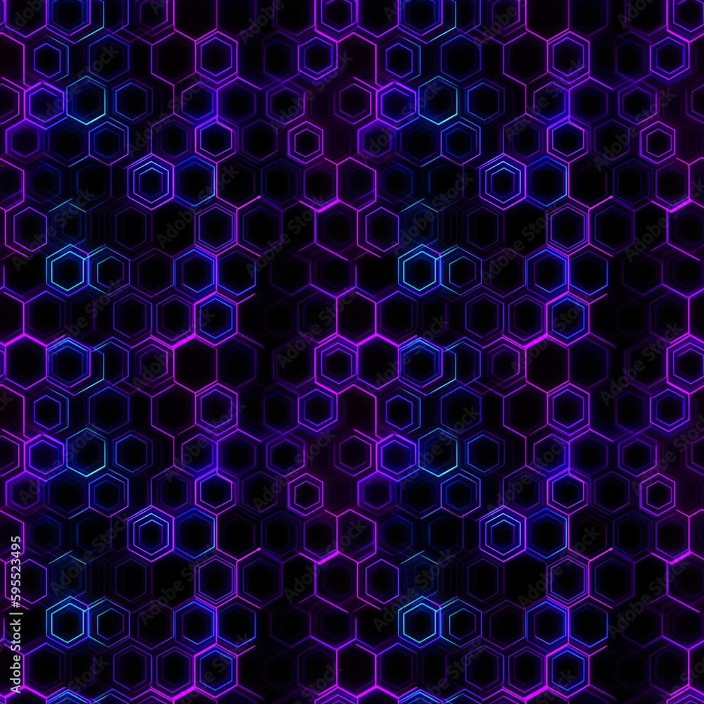 Seamless technical pattern, wire, futuristic, neon Seamless technical pattern, wire, futuristic, neon