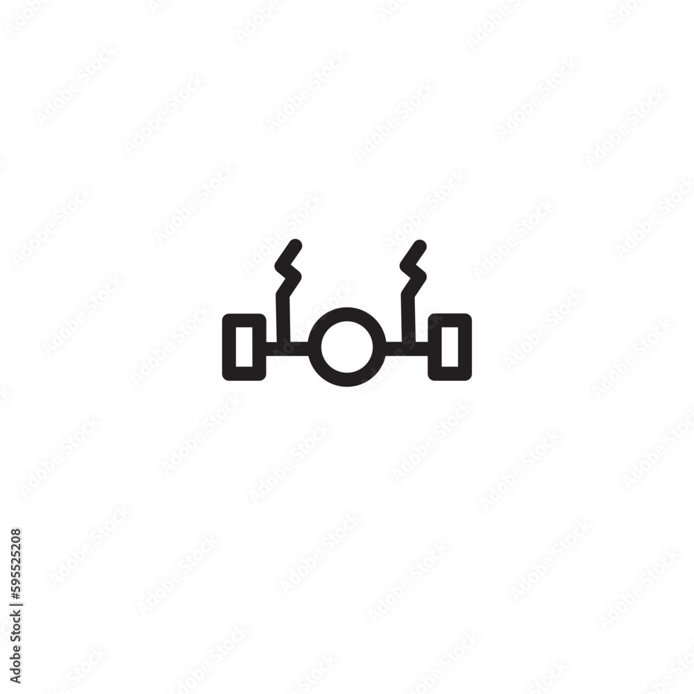 Car Drop Hanger Outline Icon Car Drop Hanger Outline Icon