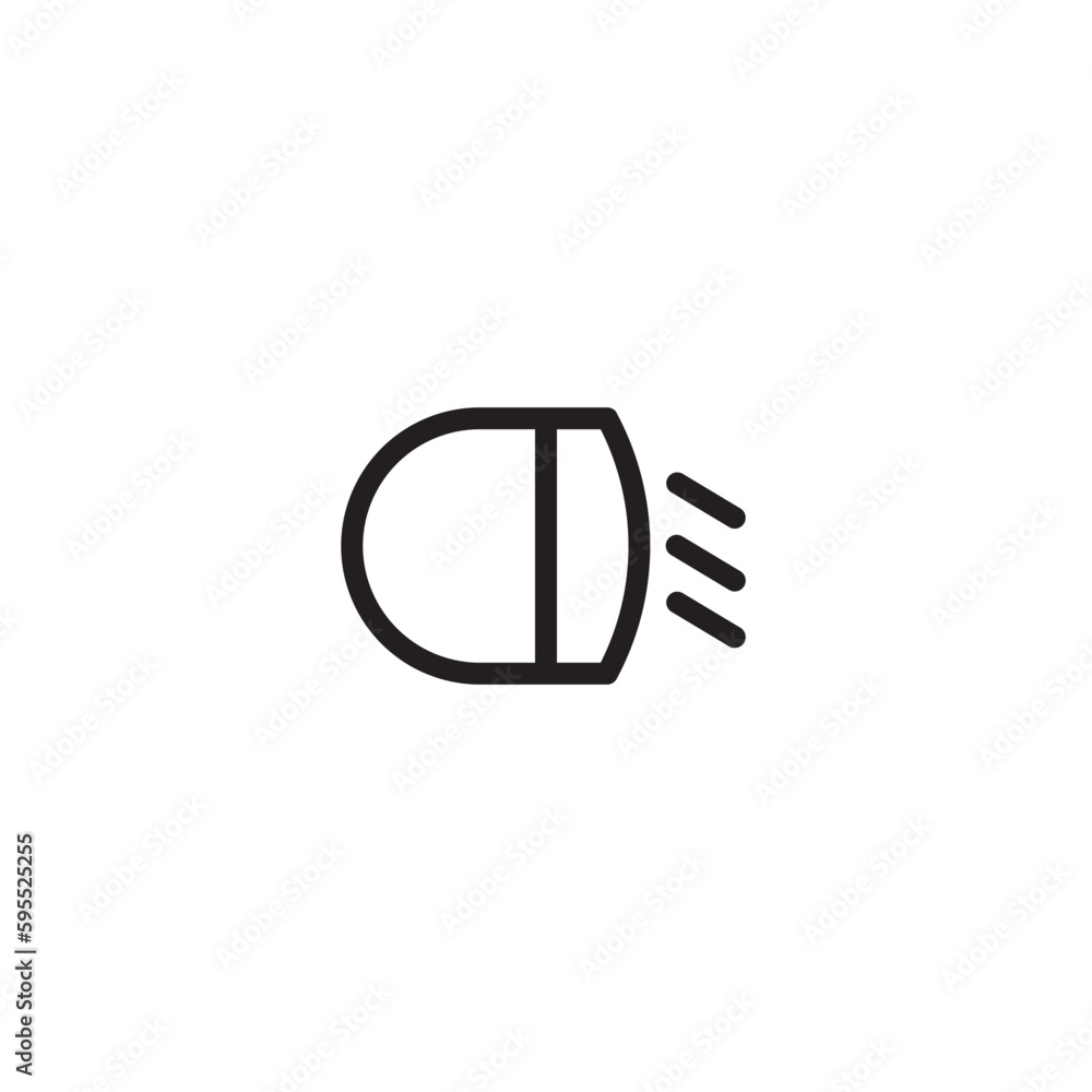 Car Vehicle Mirror Outline Icon Car Vehicle Mirror Outline Icon