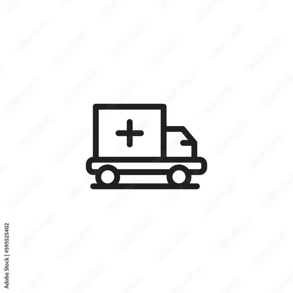 Car Emergency Medical Outline Icon Car Emergency Medical Outline Icon