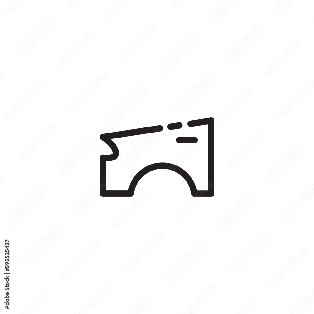 Car Fender Parts Outline Icon Car Fender Parts Outline Icon