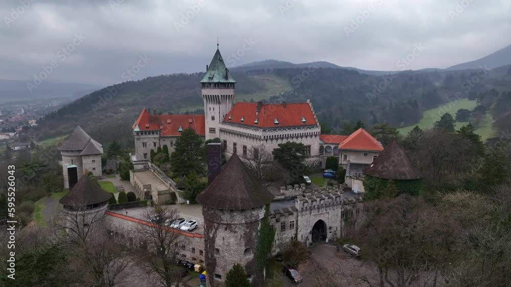 Aerial View of Smolenice Castle Slovakia Aerial View of Smolenice Castle Slovakia