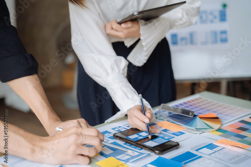 Business people meeting concept design ideas at office.