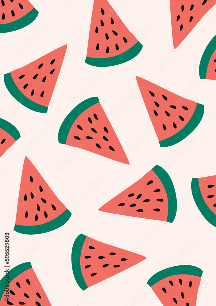 Watermelon slice summer pink background. Watermelon slice summer pink background.