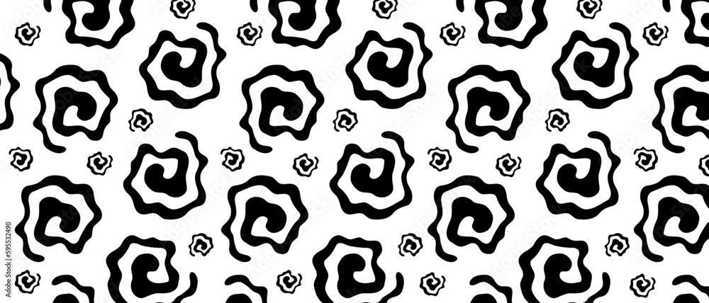 Swirls in cartoon comic style. Twisted gothic pattern background. Gothic abstract vector texture. Swirls in cartoon comic style. Twisted gothic pattern background. Gothic abstract vector texture.